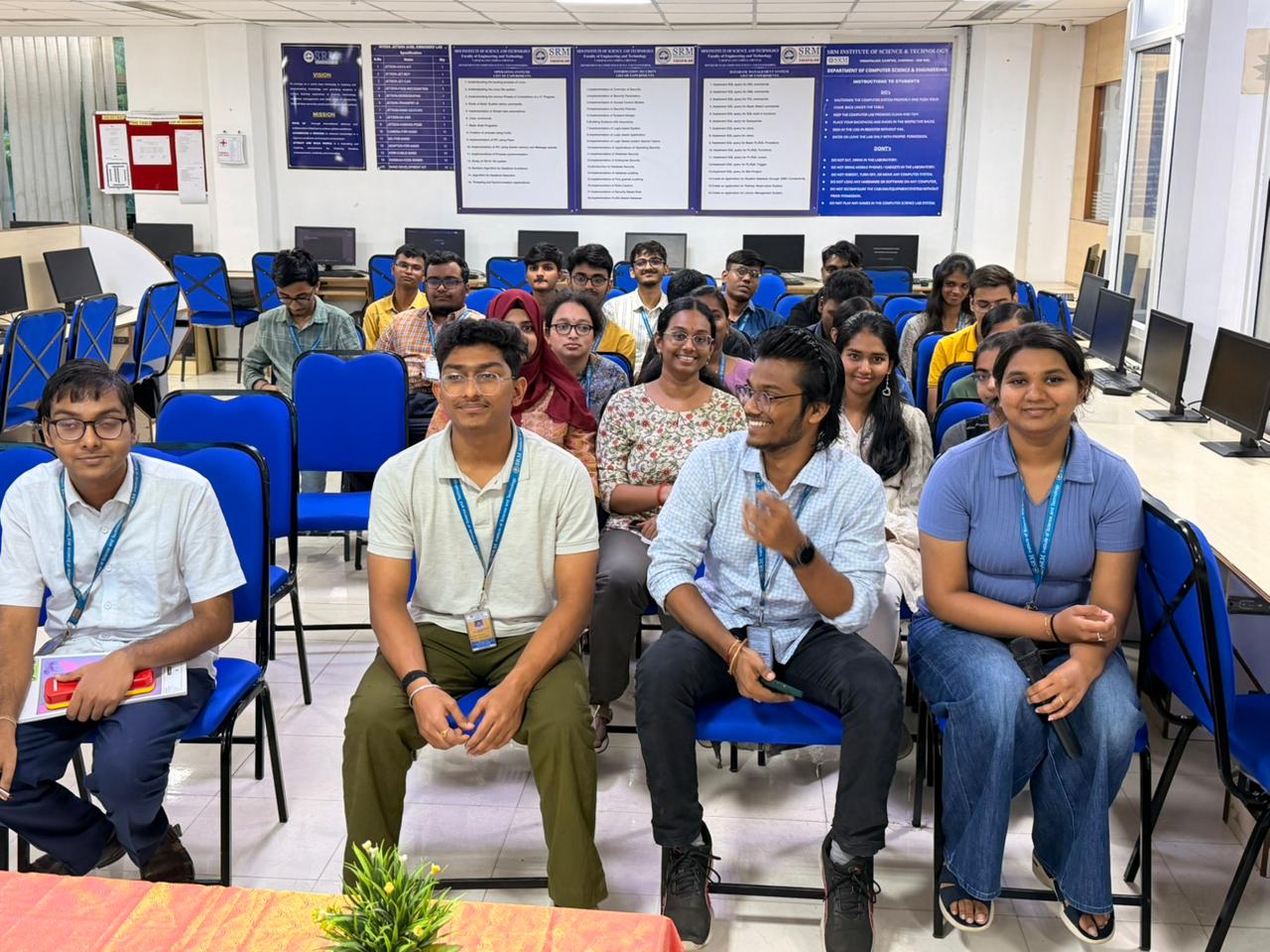 Students at the session in CSE Lab 2