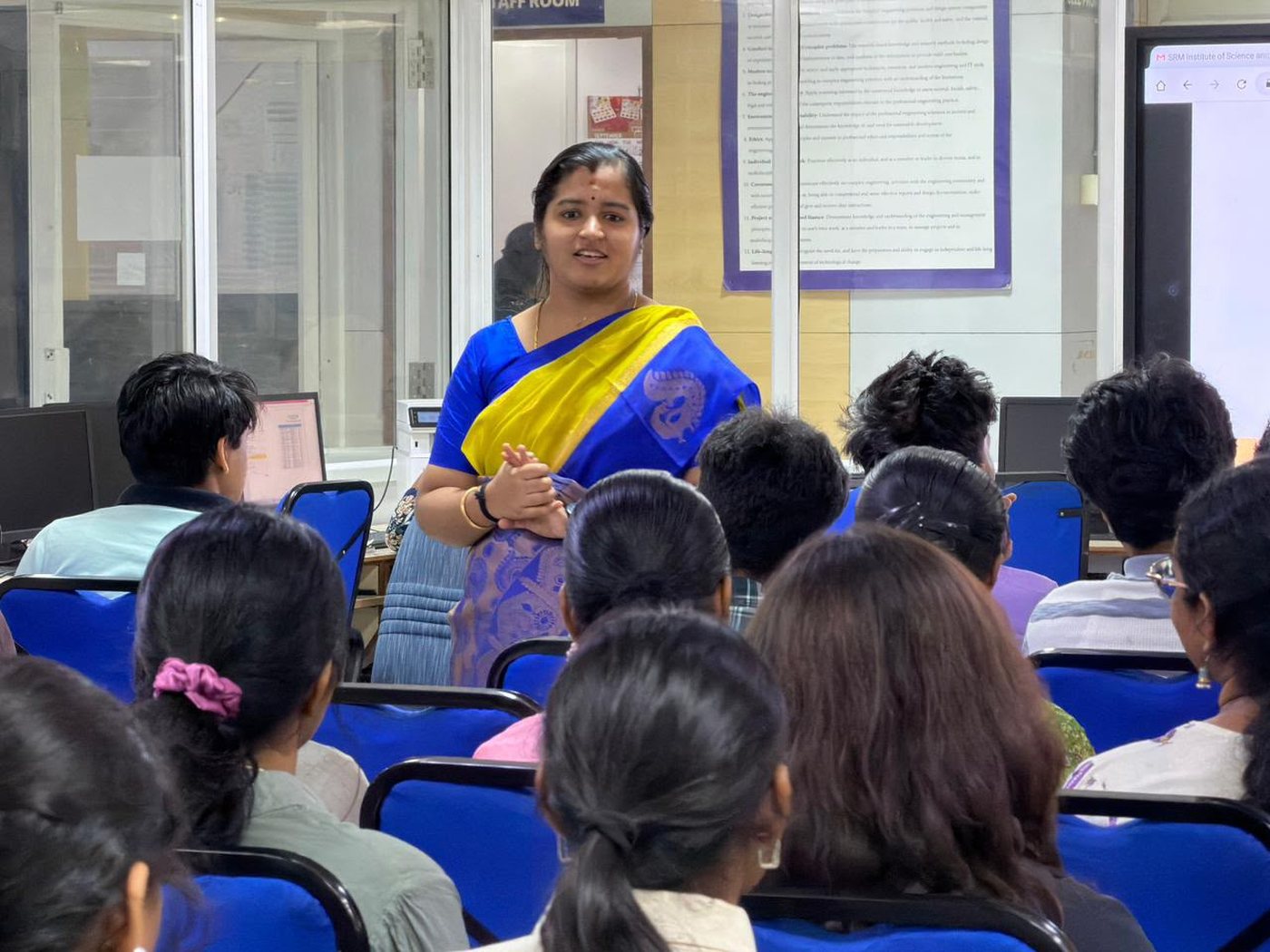 Ms. Ranjitha R leading the entrepreneurship session