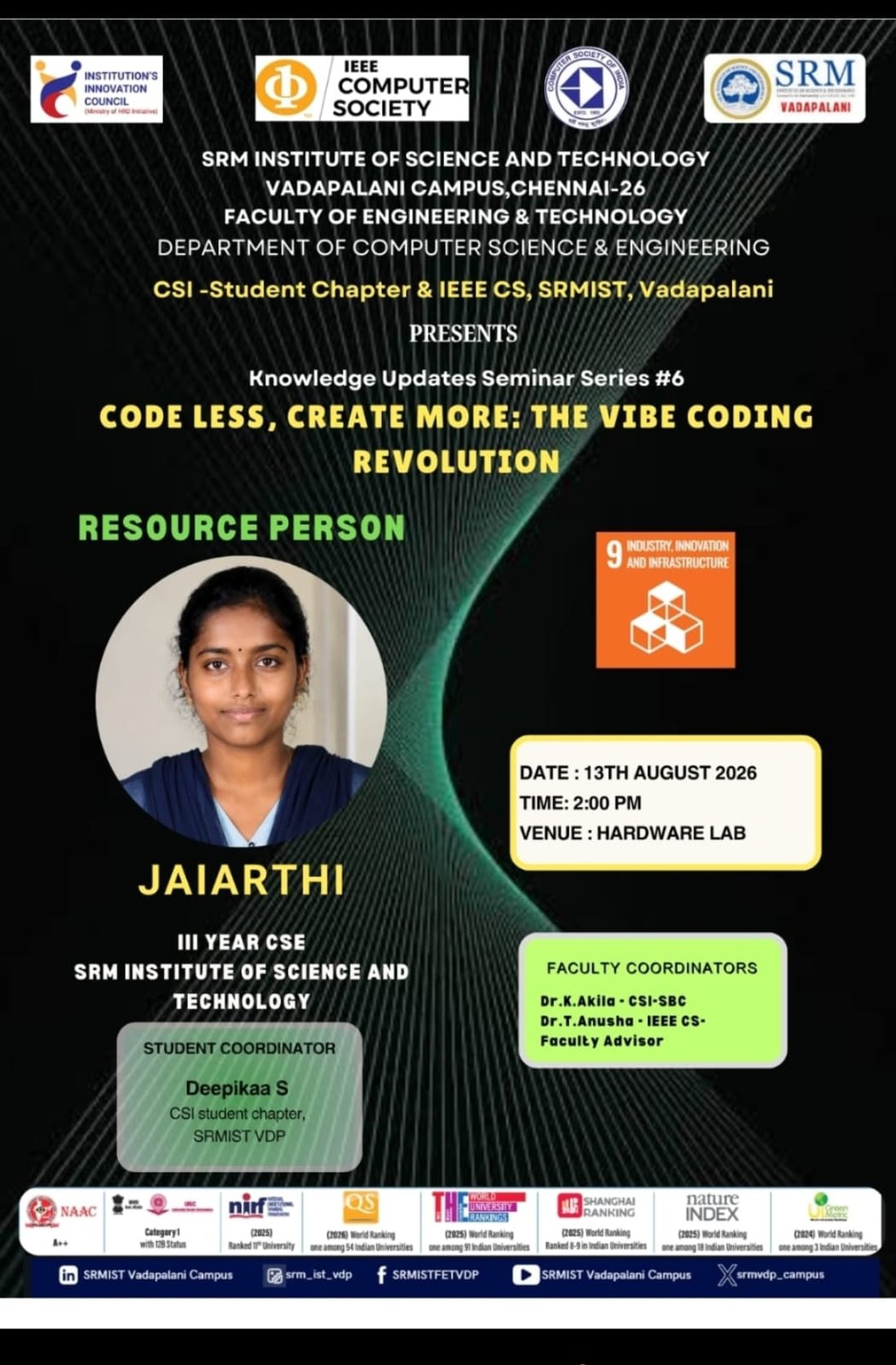 Code Less, Create More: The Vibe Coding Revolution — session photograph