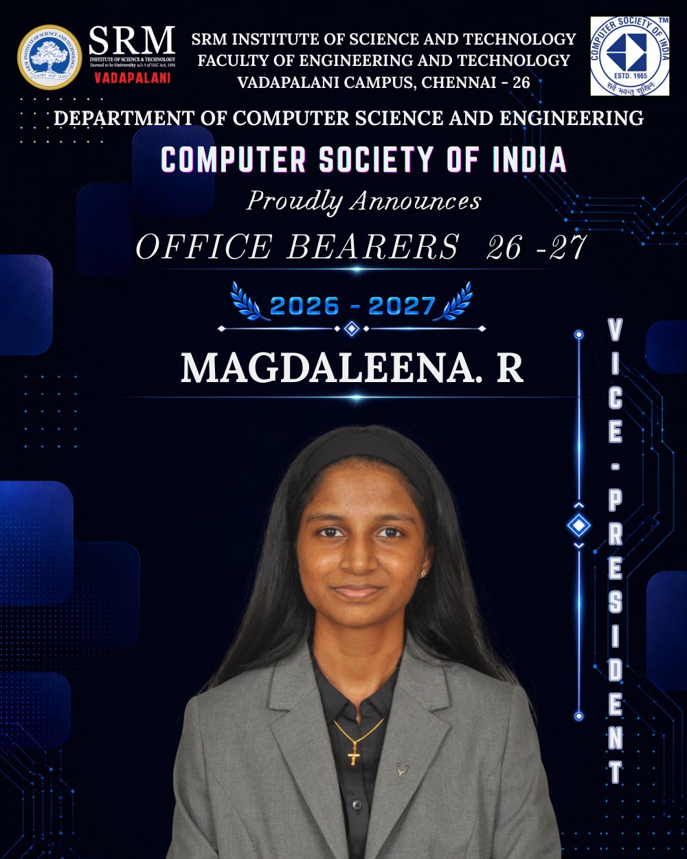 Magdaleena R — Vice President